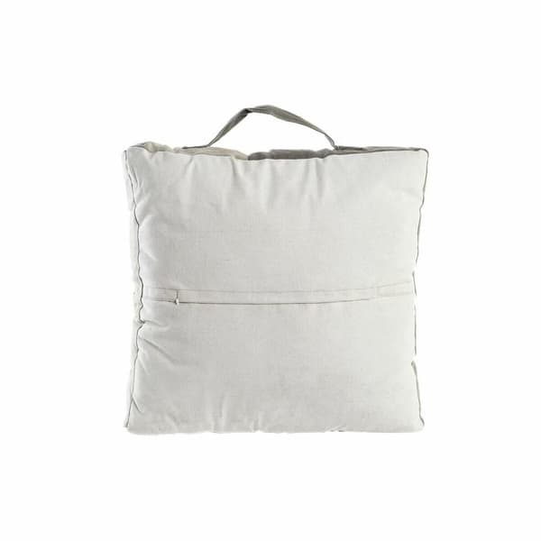 Tyyny DKD Home Decor Lattia Beige Ruskea Polyesteri Puuvilla Nahka Tähti Alumiini Vintage (50 x 14 x 50 cm)