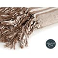 Pikkukuva 4 / 4: Monikäyttöinen käänne Raidat 235 x 205 cm Valkoinen Beige (8 osaa)