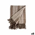 Pikkukuva 1 / 4: Monikäyttöinen käänne Raidat 235 x 205 cm Valkoinen Beige (8 osaa)