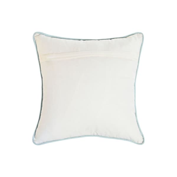 Pude Home ESPRIT Blå Hvid Grøn 40 x 5 x 40 cm (2 enheder)