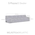 Miniatyrbillede 4 af 6: Sofa cover Eysa ROC Lys brun 70 x 120 x 330 cm