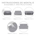 Miniatyrbillede 5 af 6: Sofa cover Eysa ROC Lys brun 70 x 120 x 330 cm
