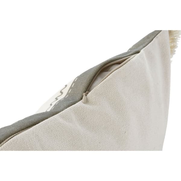 Pude Home ESPRIT Blå Beige 60 x 10 x 45 cm (2 enheder)
