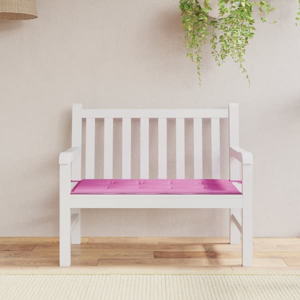 Trädgårdsbänksdyna Rosa 120x50x4 cm Oxford Tyg