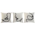Miniatyrbillede 1 af 5: Pude Home ESPRIT Natur 45 x 15 x 45 cm (3 enheder)
