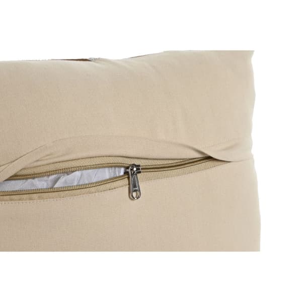 Pude DKD Home Decor Mørkebrun Camel Kolonistil 40 x 10 x 40 cm