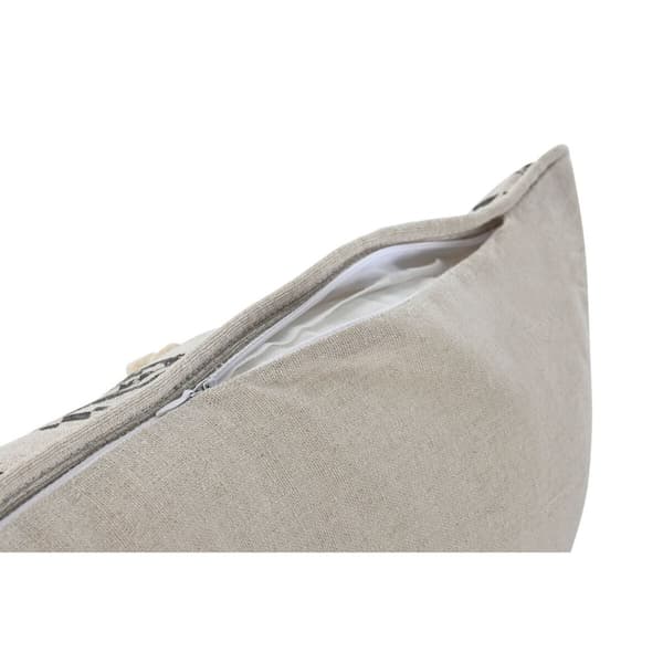 Pude Home ESPRIT Hvid Sort Boho 50 x 8 x 30 cm