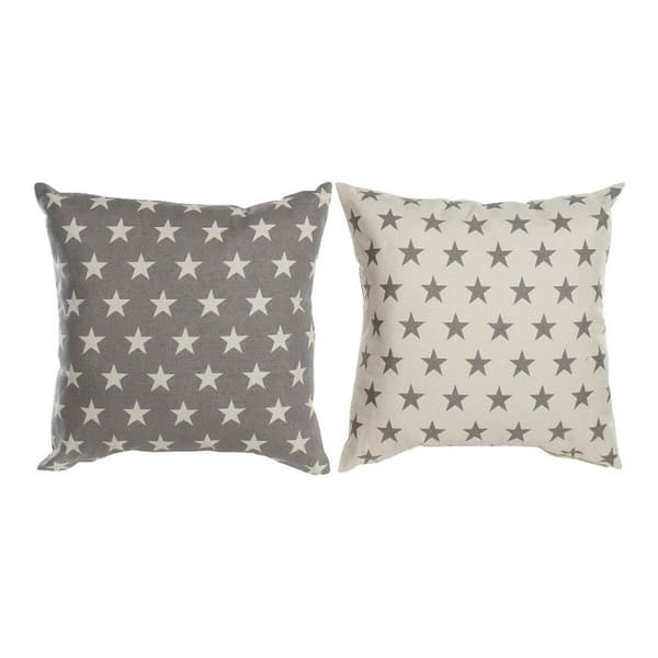 Tyyny DKD Home Decor Beige Ruskea 60 x 10 x 60 cm Tähdet (2 osaa)