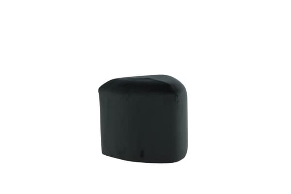 Peg puff, fotskammel Ø46cm velour svart.