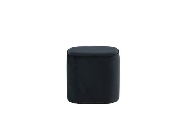 Piff puff, fotskammel Ø44cm velour svart.