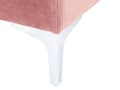 Miniatyrbild 8 av 9: Modul 1-sits Rosa Sammet Soffa Metallben Silver Glamour Stil