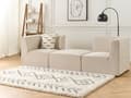 Miniatyrbild 4 av 11: Hörnsektion Beige Manchester 1-sits Jumbo Cord Soffa Modul Modern Enkelsits