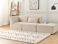 Miniatyrbild 5 av 11: Hörnsektion Beige Manchester 1-sits Jumbo Cord Soffa Modul Modern Enkelsits