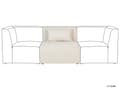 Miniatyrbild 10 av 11: Hörnsektion Beige Manchester 1-sits Jumbo Cord Soffa Modul Modern Enkelsits