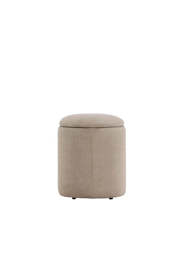 Limpen puf Ø32cm beige.