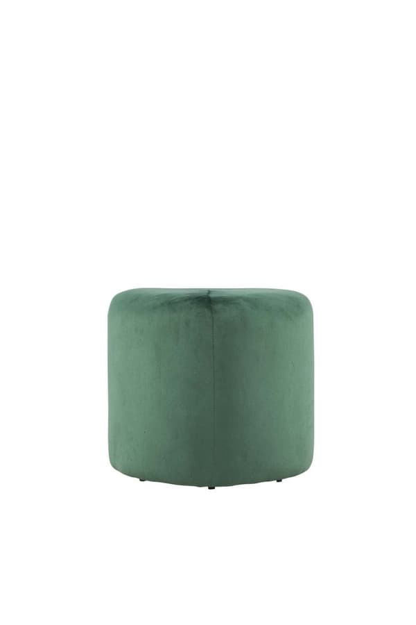 Peg puff Ø46cm velour grön.