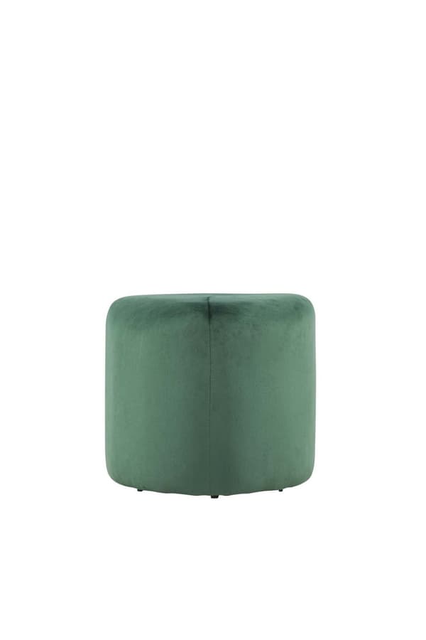 Peg puff Ø46cm velour grön.