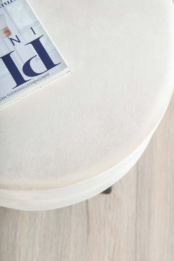 Pot puf Ø40cm velour beige.