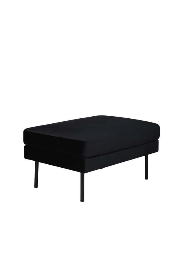 Zoom puff velour svart.