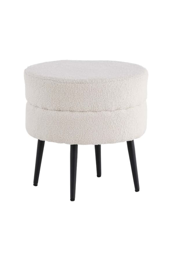 Pot puff Ø40cm hvit.