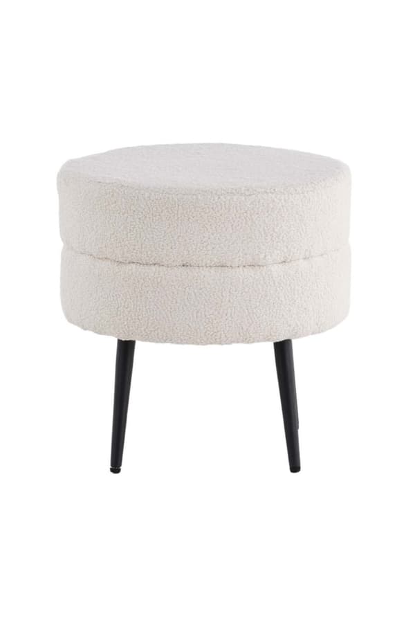 Pot puff Ø40cm hvit.