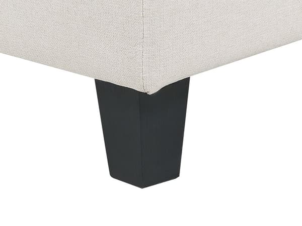 Hörnsektion 1-sits Ljusbeige Polyestertyg Klädd Fåtölj med Dyna Modul Del av Modulsoffa Modern Design Vardagsrum