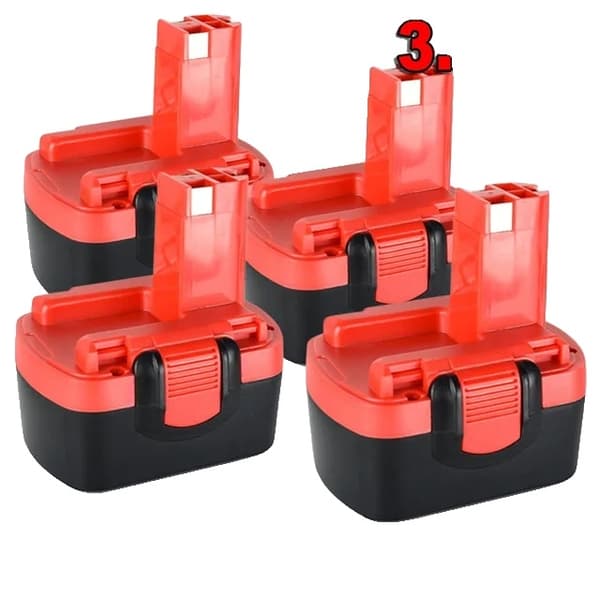 Bosch 144v batteri, 3500mAh kapacitet, kompatibel med GSR 144 V., 3 PICEC