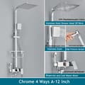 Miniatyrbild 2 av 2: Badrum Duschsystem, Regndusch, Varmt Kallt Vatten, Chrome 3ways A 8in
