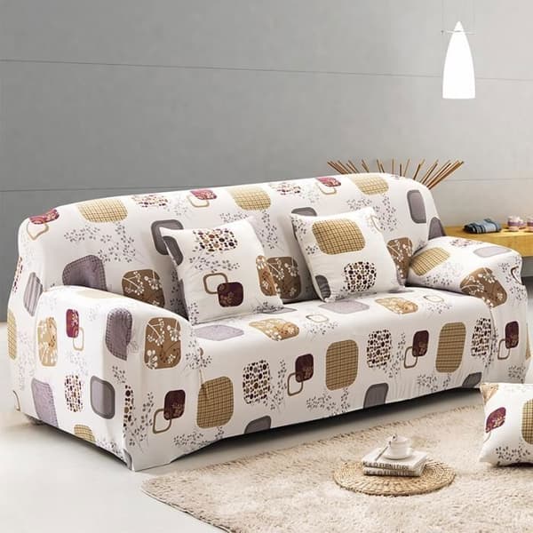 Modern sofföverdrag i elastiskt tyg för 3-sits soffa modell 2# 190-230 cm