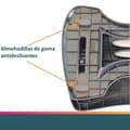 Miniatyrbild 3 av 4: Unilux fotstöd - 400160992 - Nymphea Ergonomiskt kontorsfotstöd, höj- och sänkbart och halkfritt, Grå