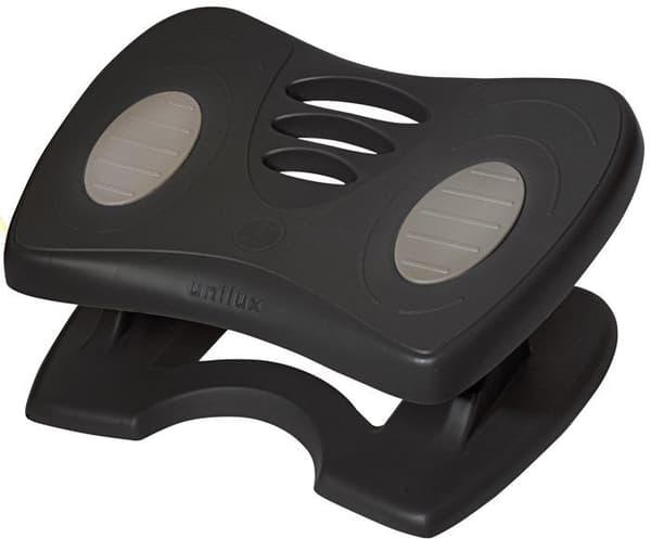 Unilux fotstöd - 400160992 - Nymphea Ergonomiskt kontorsfotstöd, höj- och sänkbart och halkfritt, Grå