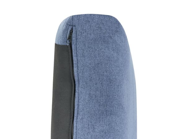 Sittsektion 1-sits Sektion Blå Stoppad Tyg med Dyna Modulstycke Modulär Soffa Del Modulsoffa