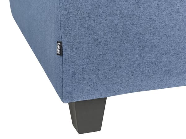 Sittsektion 1-sits Sektion Blå Stoppad Tyg med Dyna Modulstycke Modulär Soffa Del Modulsoffa