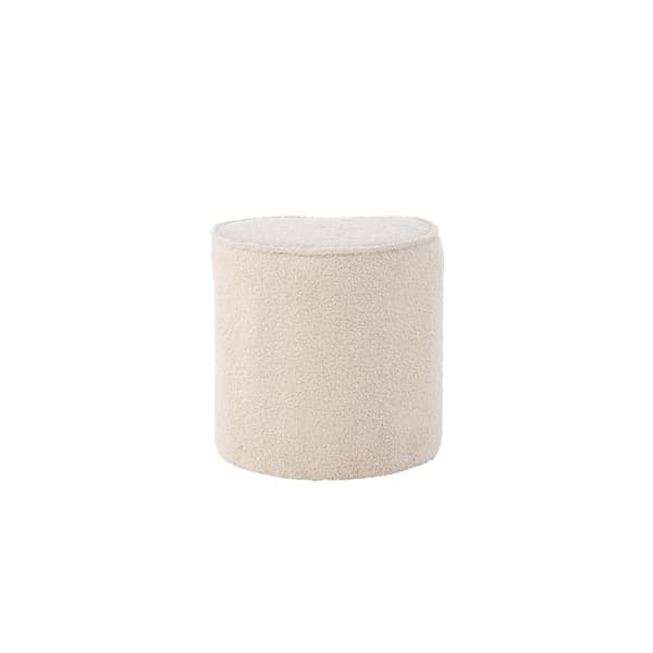 Heart puf teddy til børn beige.