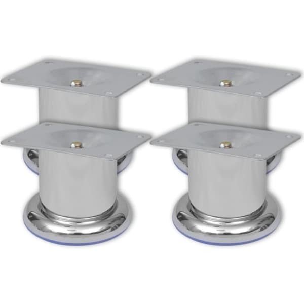 Runda soffben 8 st krom 60 mm