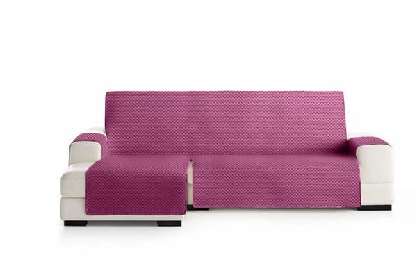 Eysa Sofföverdrag - F338062I - Oslo Protect Vattentätt och ventilerande sofföverdrag, 100 % polyester, lila, 240 cm