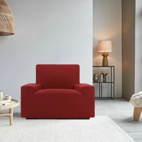 Sofföverdrag - SOFASKINS - Niagara - Röd - Utsträckbar - Avtagbar