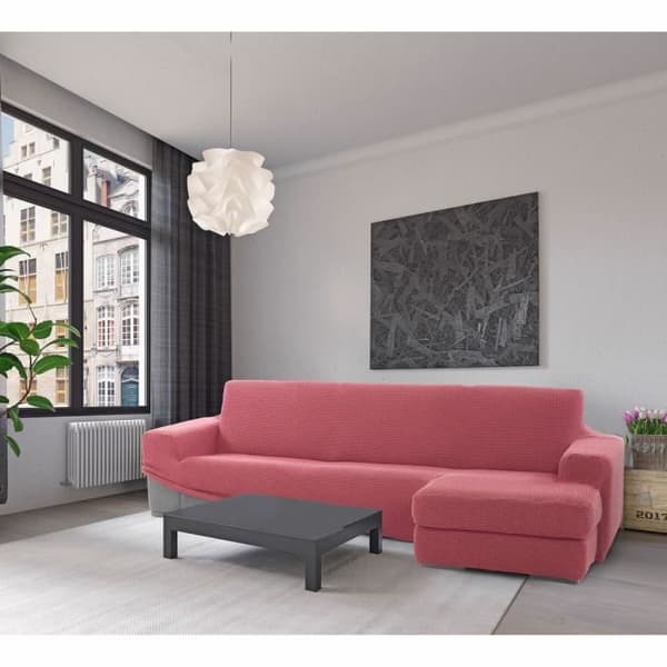 Sofaskins Sofföverdrag - Lätt Fuchsia sofföverdrag | Kort vänsterarmssofföverdrag 210 - 340 cm
