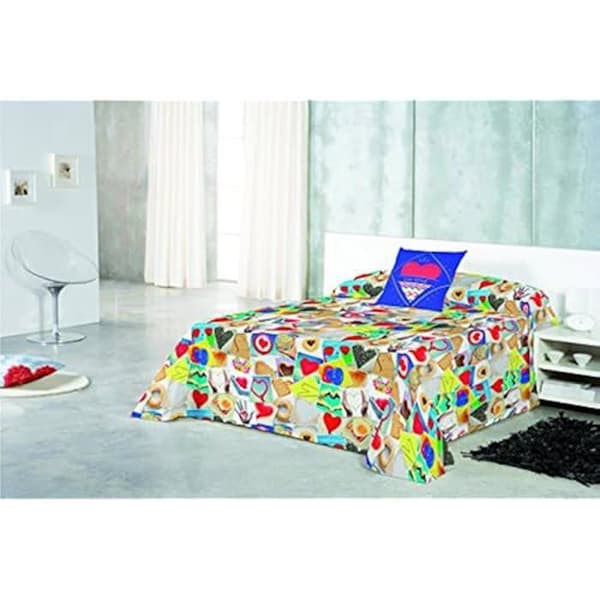 Sofföverdrag - NATURALS - Euromoda Home - Flerfärgad - 240 x 260 cm - 100 % bomull