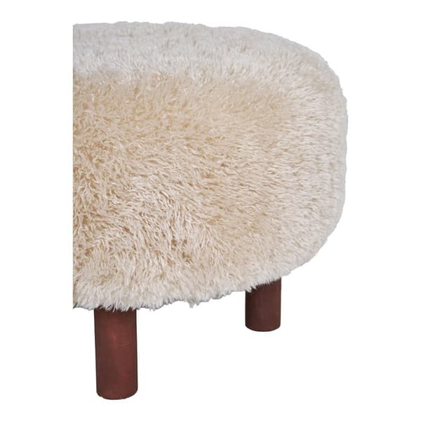 Inverness puff Ø50 cm brun.