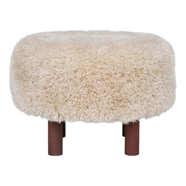 Inverness puff Ø50 cm brun.