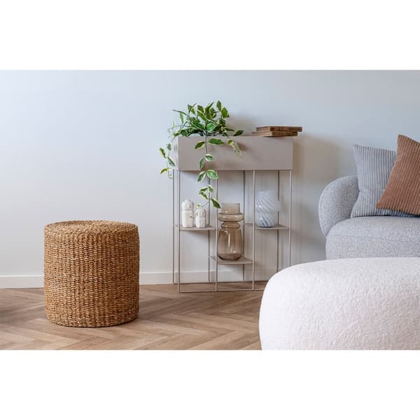 Rivera puff Ø40 cm natur.