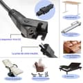 Miniatyrbild 2 av 4: TD® Liggstol Soffa Sittadapter Elektrisk anslutning Liggande Avkopplande Massage Sits Mycket hög effekt 120W Max