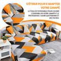Miniatyrbild 3 av 4: TD Sofföverdrag polyesterfiber 3-sits sofföverdrag + 2-sits sofföverdrag stretch hörnsofföverdrag L-form
