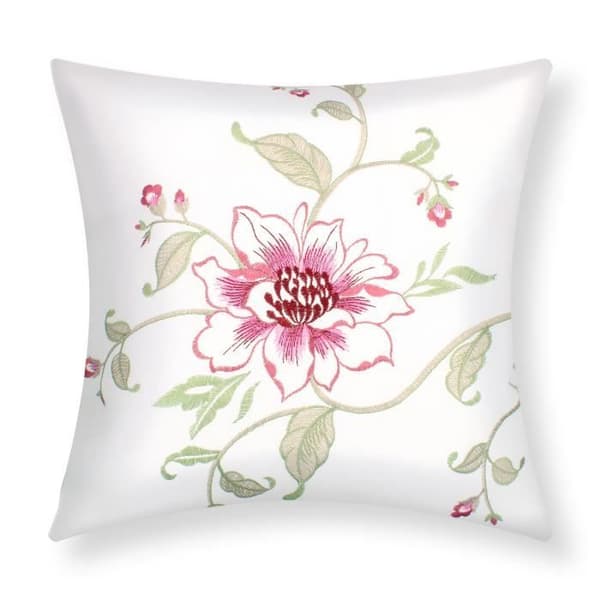 2-pack Kuddöverdrag 40x40 cm Broderad Unik Blomma