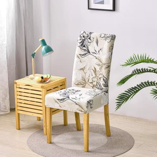 Elastisk stolebetræk, skridsikkert design 36-48 cm, vaskbart - 1/2-pak