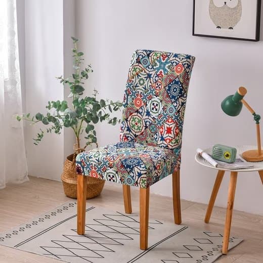 Elastisk stolebetræk, skridsikkert design 36-48 cm, vaskbart - 1/2-pak