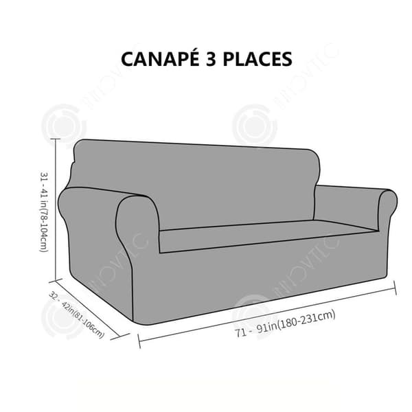 INN 2-sits sofföverdrag 139 till 175 cm grå 3-sits 180 till 231 cm sofföverdrag i sammet stretch sofföverdrag möbelöverdrag