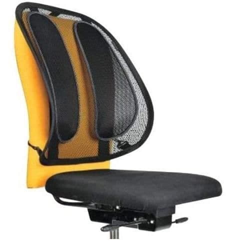 Mesh ryggstöd - Fellowes - 9191301 - Grafit - Justerbar - Optimal komfort