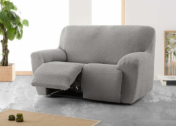 Eysa sofföverdrag - F939176 - 3D sofföverdrag, ljusgrå, 3 sits